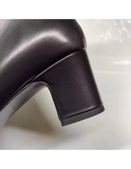 Cheap Reps Hermes Black Calfskin Power Low Boot