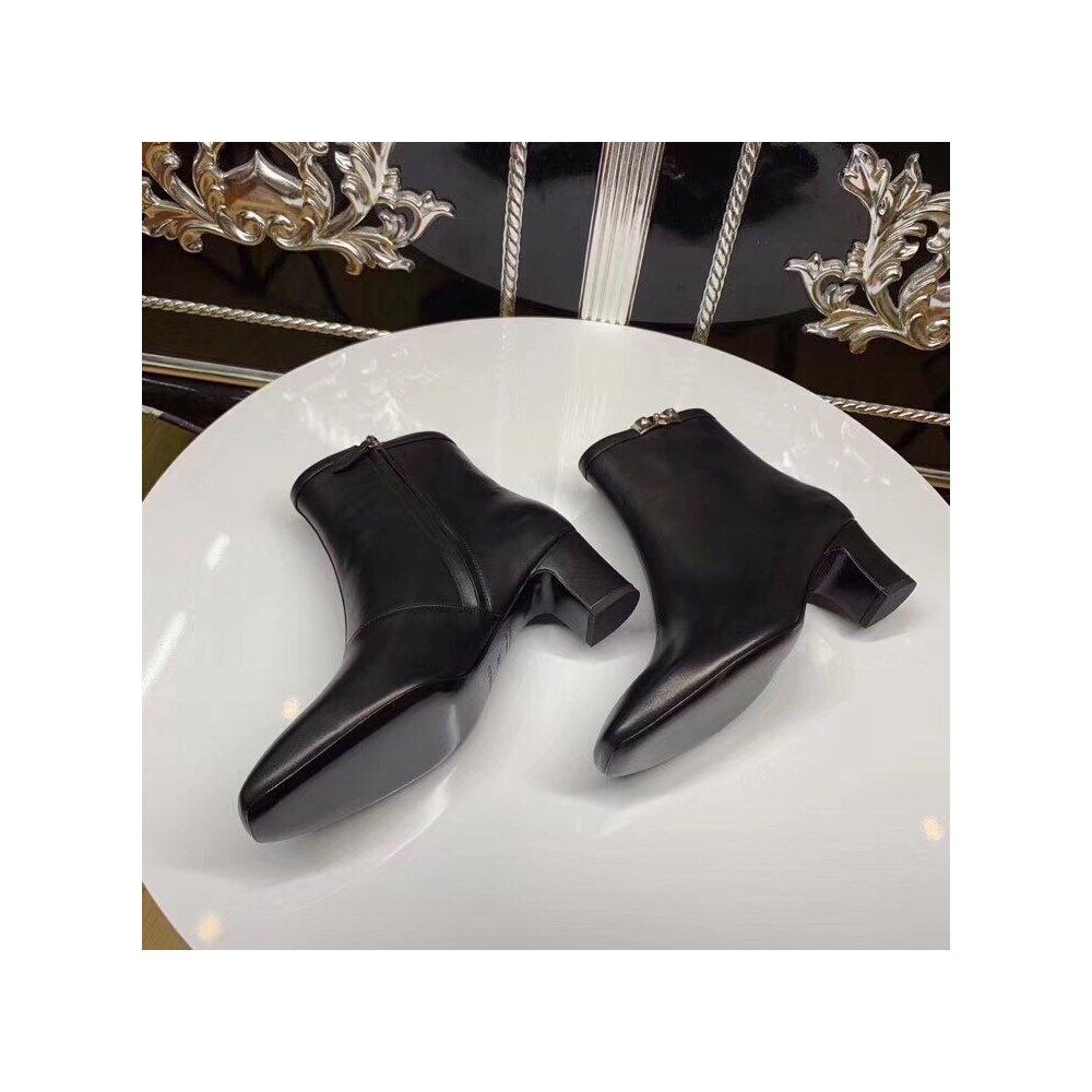 Cheap Reps Hermes Black Calfskin Power Low Boot