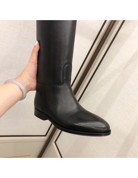 Cheap Reps Hermes Jumping Boots In Black Calfskin