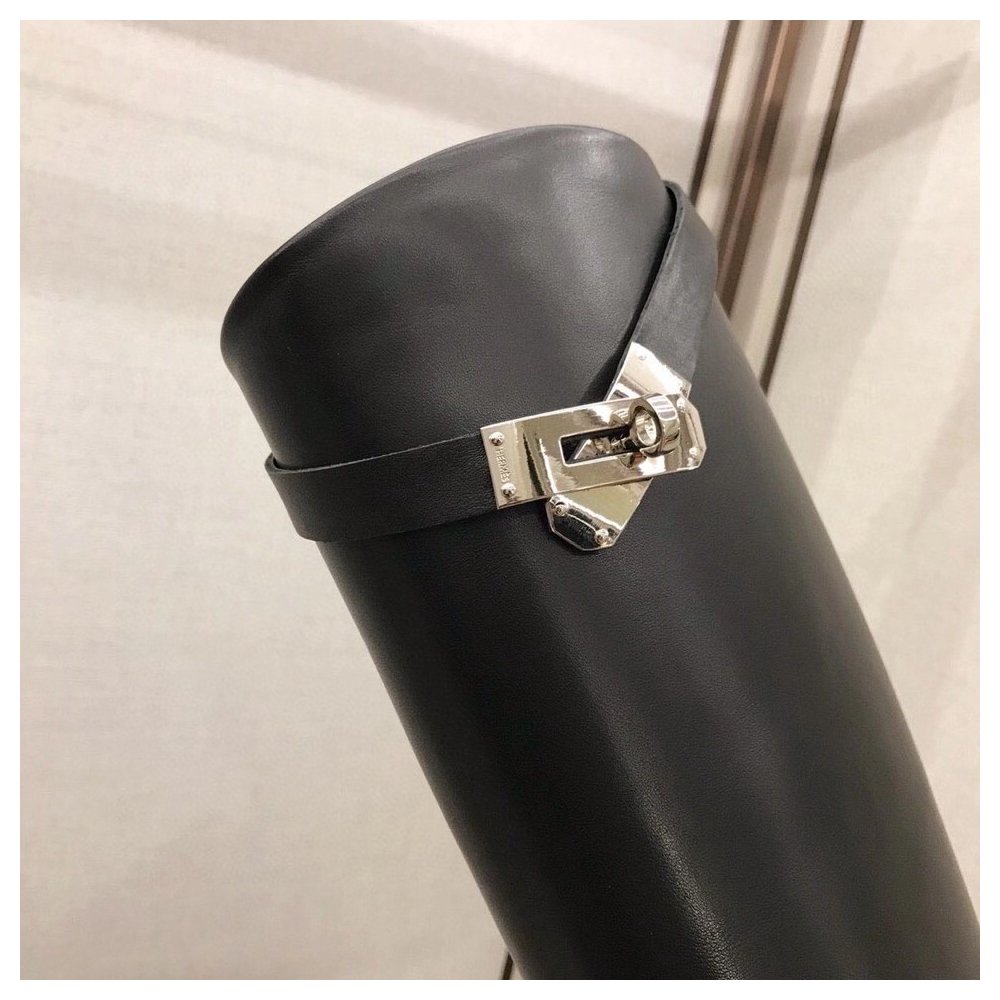 Cheap Reps Hermes Jumping Boots In Black Calfskin