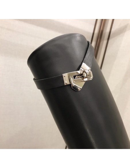 Cheap Reps Hermes Jumping Boots In Black Calfskin