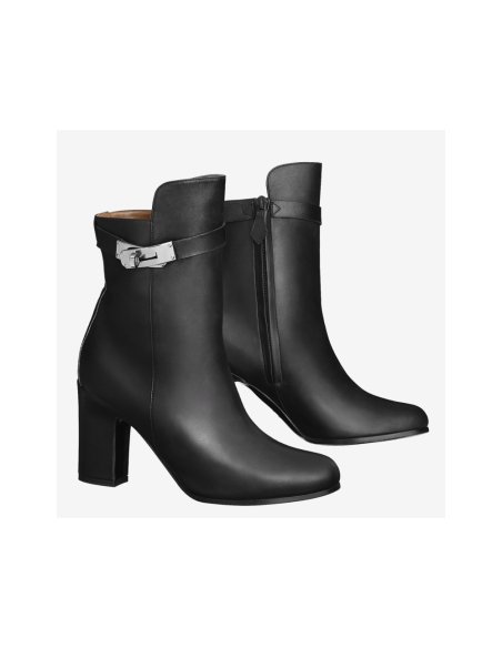 Cheap Reps Hermes Black Joueuse Ankle Boots