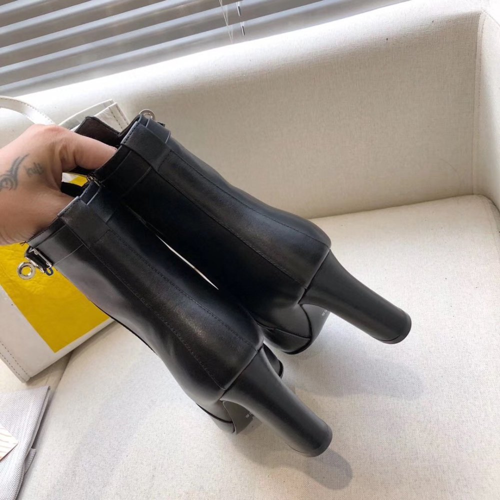 Cheap Reps Hermes Black Joueuse Ankle Boots