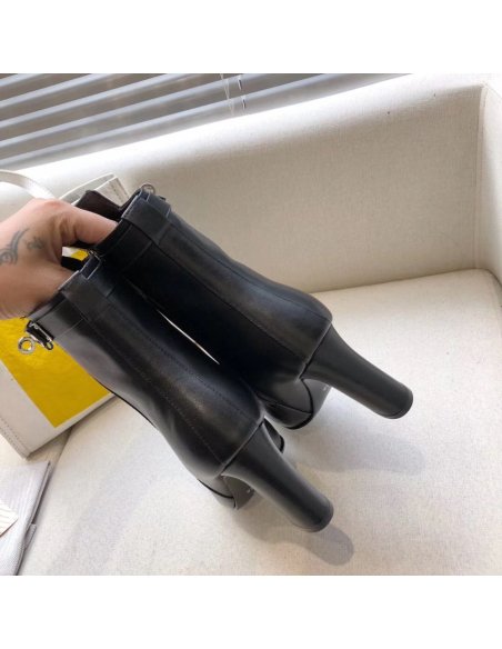 Cheap Reps Hermes Black Joueuse Ankle Boots