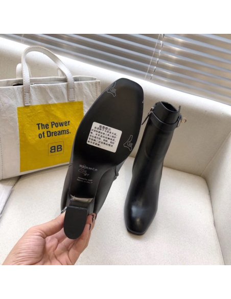 Cheap Reps Hermes Black Joueuse Ankle Boots