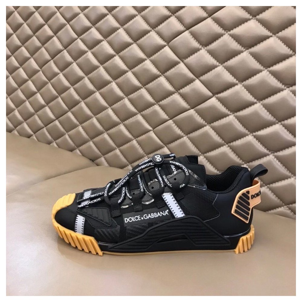 Cheap Reps Dolce Gabbana Mens NS1 Sneakers In Black Fabric
