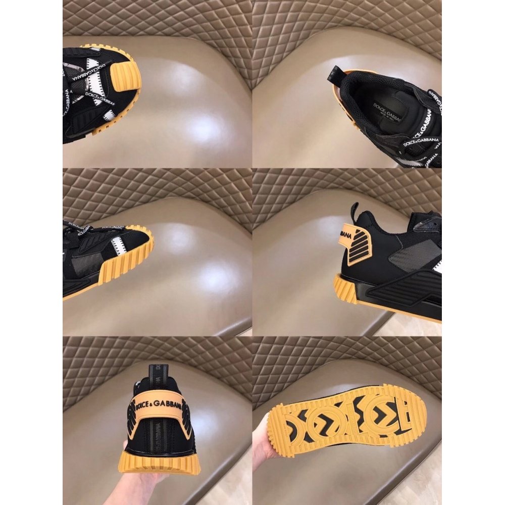 Cheap Reps Dolce Gabbana Mens NS1 Sneakers In Black Fabric