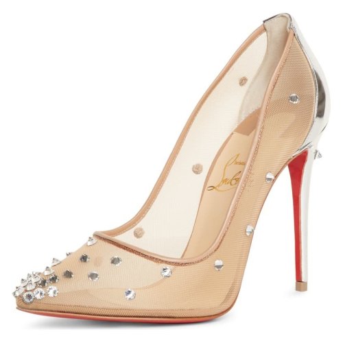 Cheap Reps Christian Louboutin Degra 100 Crystal Stud-embellished Pumps
