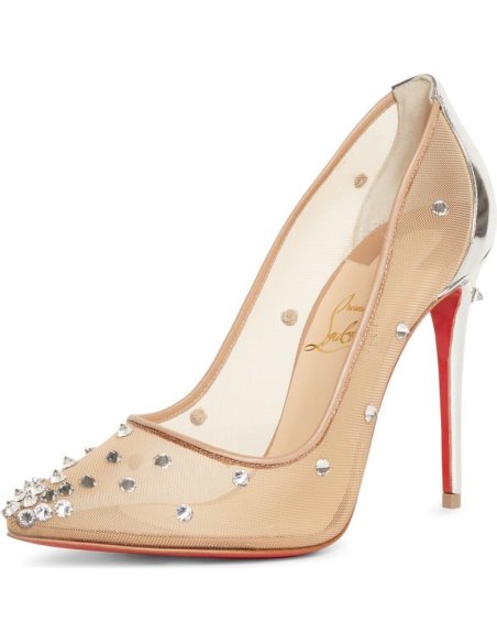 Cheap Reps Christian Louboutin Degra 100 Crystal Stud-embellished Pumps