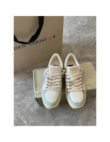 Cheap Reps Golden Goose Womens Ball Star Sneakers with Pink Star and Heel Tab