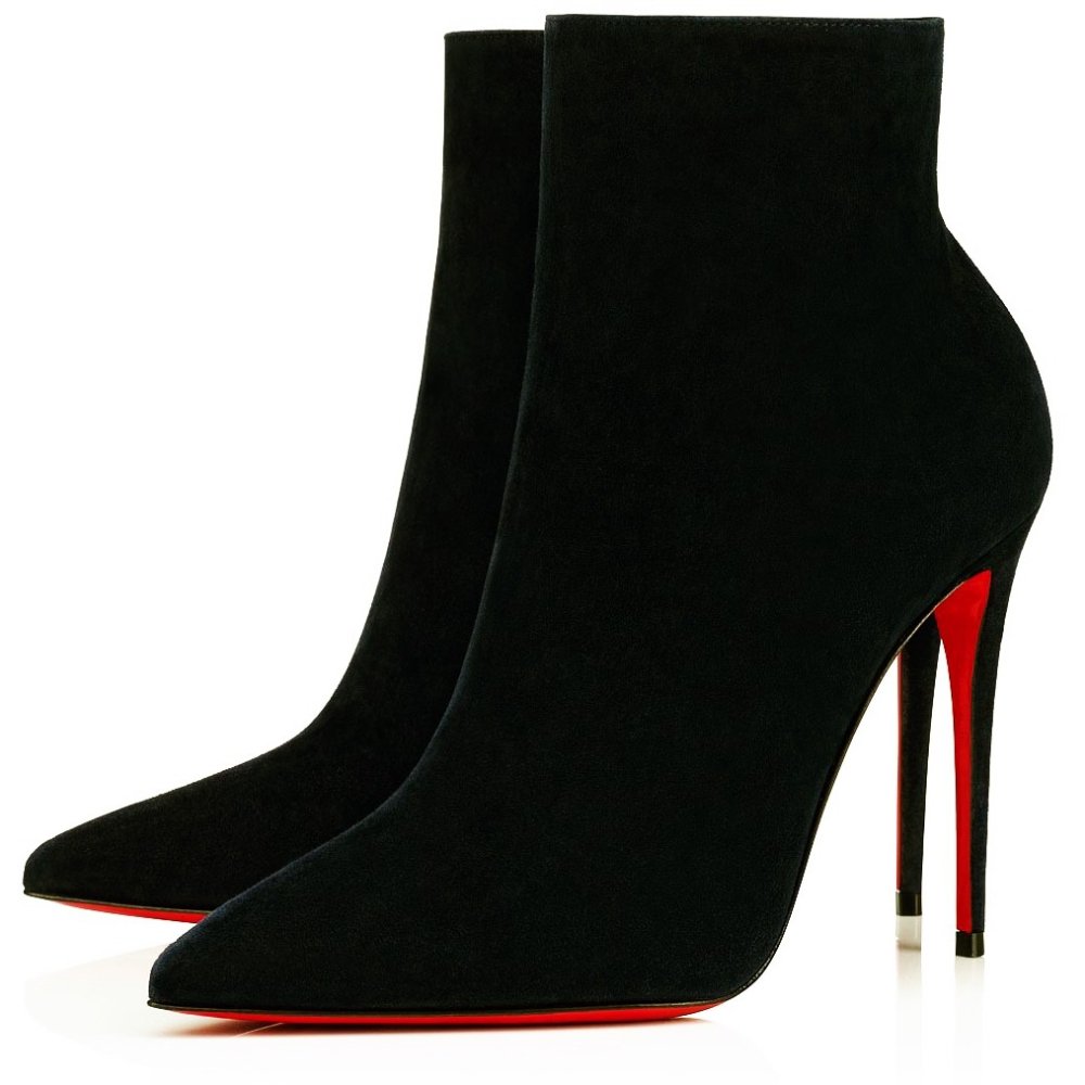 Cheap Reps Christian Louboutin So Kate Booty 100MM In Black Suede