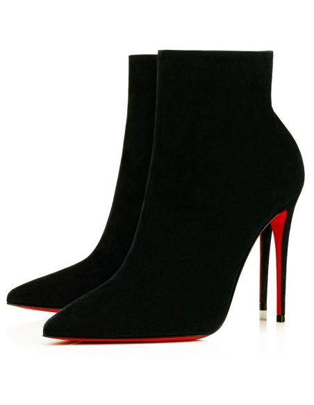 Cheap Reps Christian Louboutin So Kate Booty 100MM In Black Suede