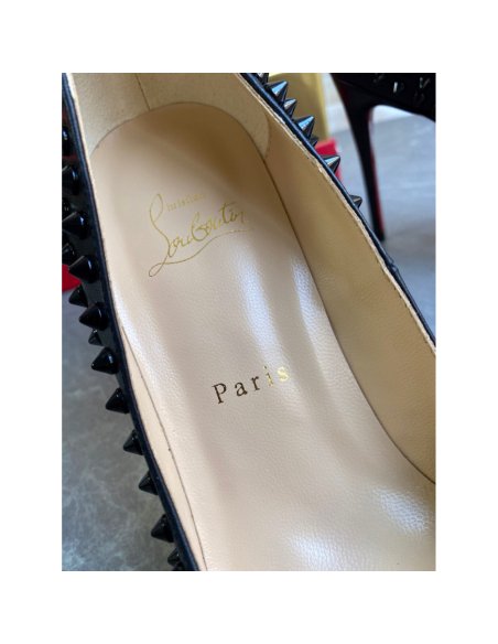 Cheap Reps Christian Louboutin Pigalle Spikes 120mm Pumps In Black Lambskin