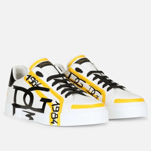 Cheap Reps Dolce Gabbana Mens Limited Edition Portofino Sneakers Yellow