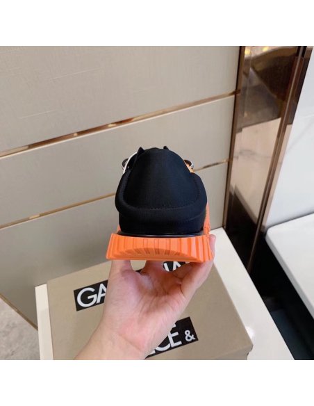 Cheap Reps Dolce Gabbana Womens NS1 Slip-on Sneakers Orange/Green