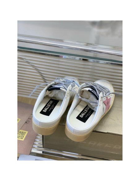 Cheap Reps Golden Goose Womens Ball Star Sabots with Pink Leather Star