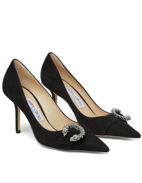 Cheap Reps Jimmy Choo Saresa 85mm Pumps In Black Suede