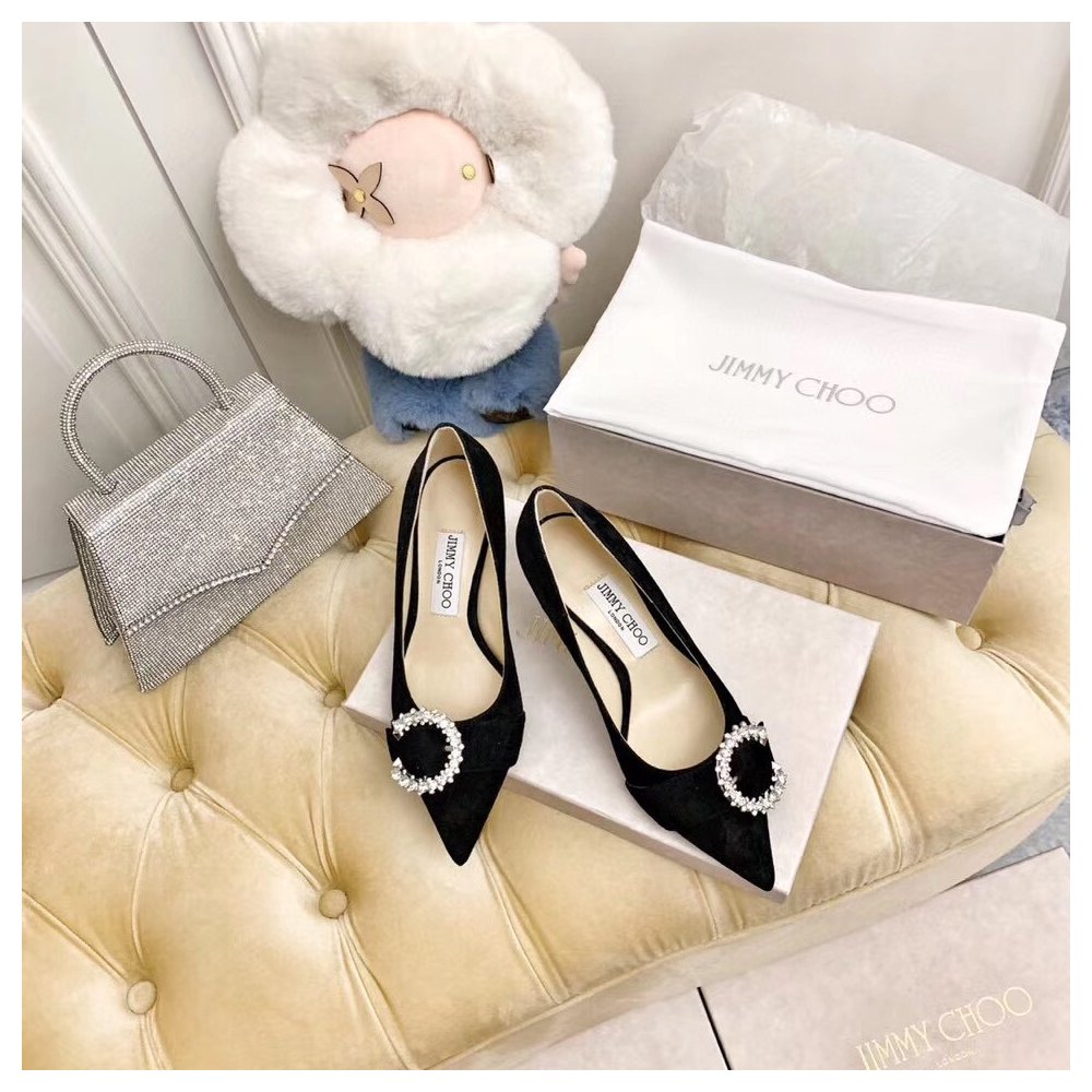 Cheap Reps Jimmy Choo Saresa 85mm Pumps In Black Suede