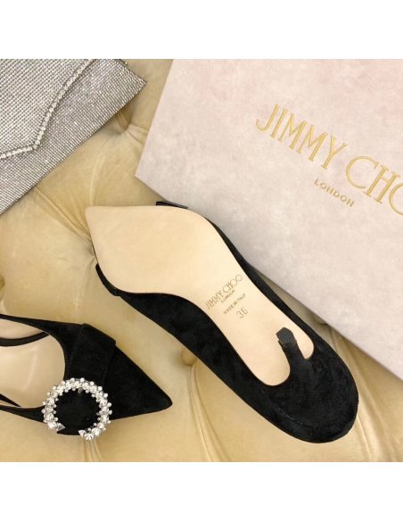 Cheap Reps Jimmy Choo Saresa 85mm Pumps In Black Suede