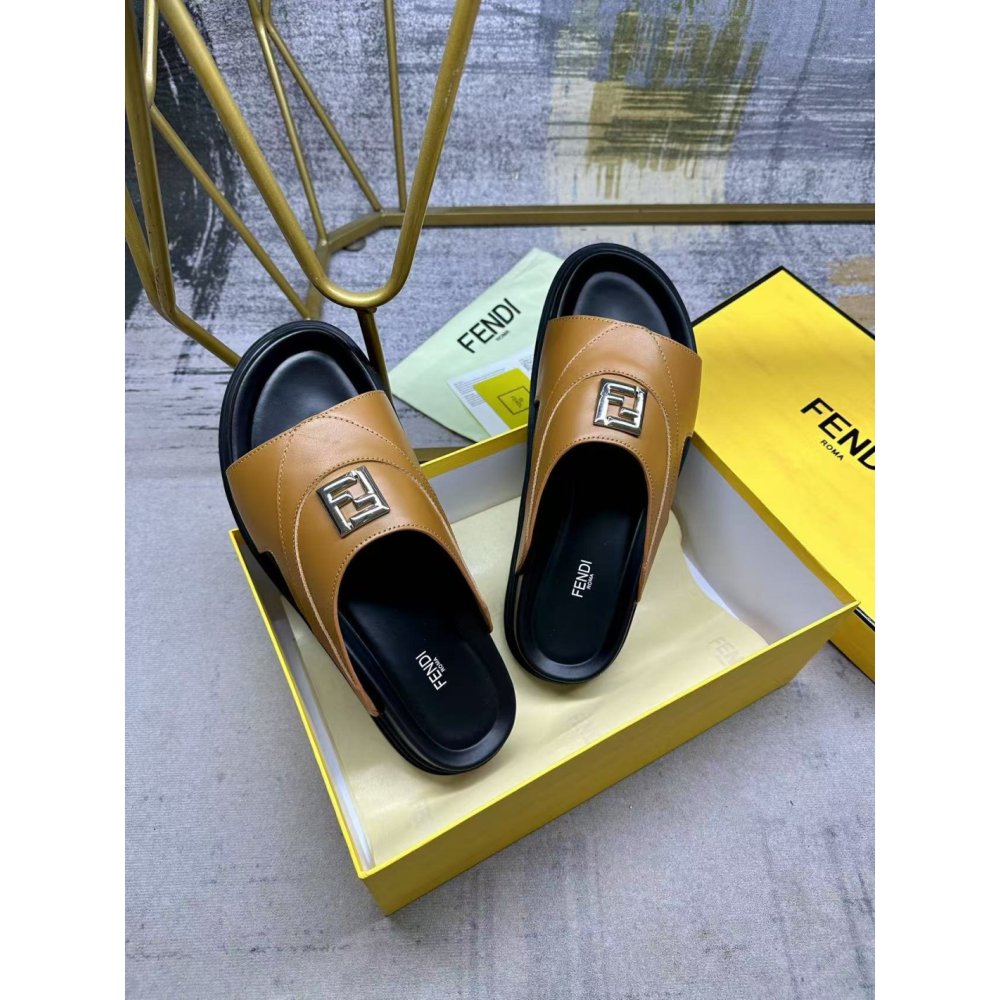 Fendi Slippers 019,Fendi Slippers,Slides Slippers,More Brands