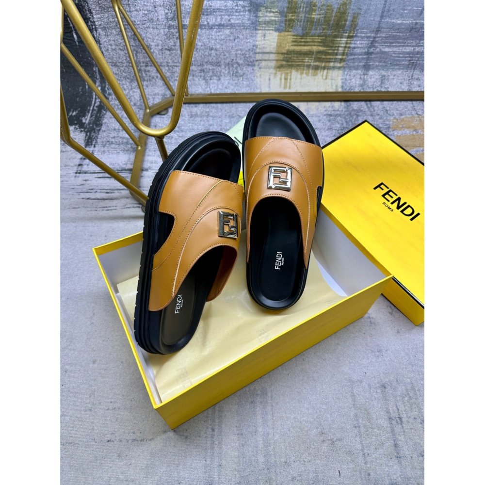 Fendi Slippers 019,Fendi Slippers,Slides Slippers,More Brands
