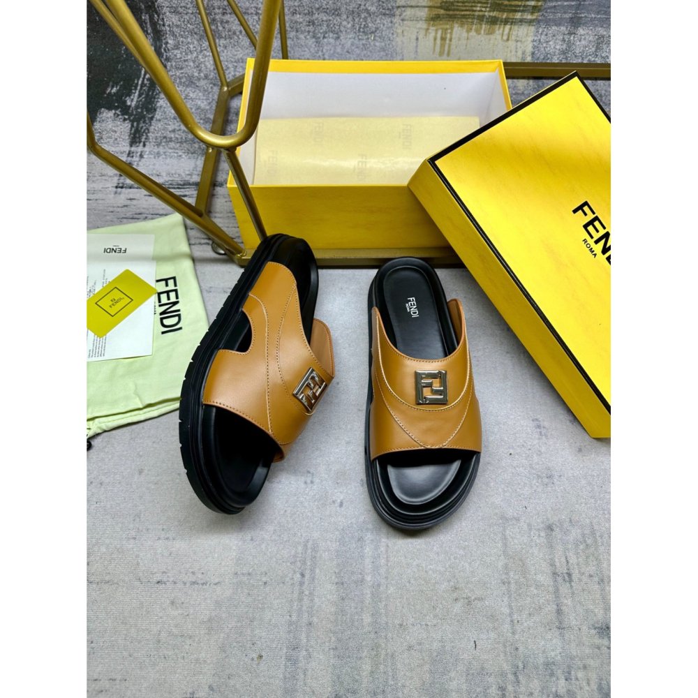 Fendi Slippers 019,Fendi Slippers,Slides Slippers,More Brands