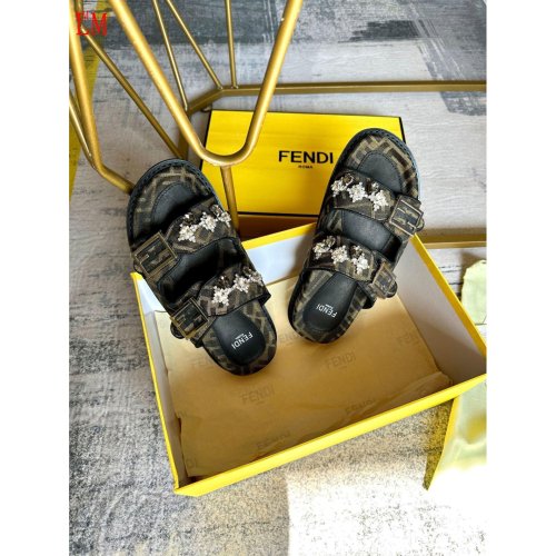 Fendi Slippers 004,Fendi Slippers,Slides Slippers,More Brands