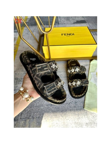Fendi Slippers 004,Fendi Slippers,Slides Slippers,More Brands