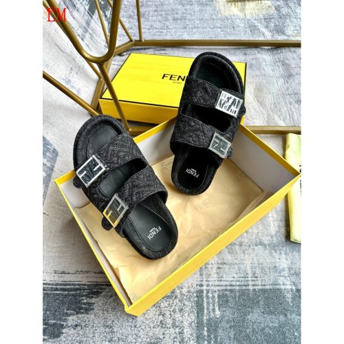 Fendi Slippers 011,Fendi Slippers,Slides Slippers,More Brands