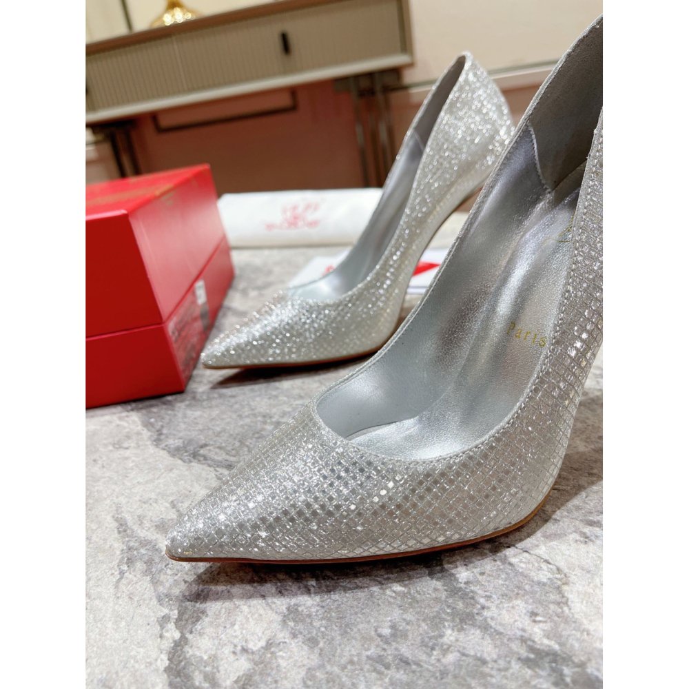 Cheap Reps Christian Louboutin So Kate 120mm Pumps In Sequin Fabric