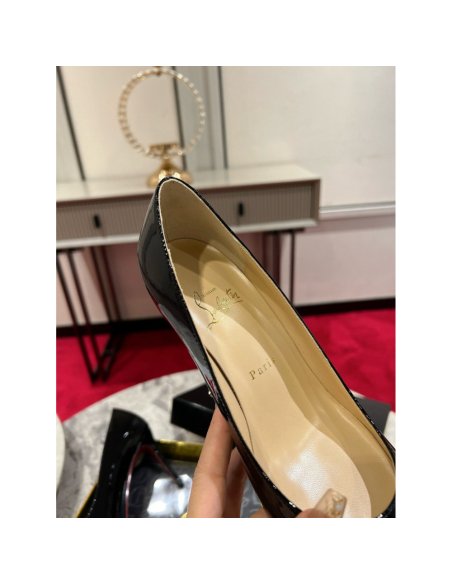 Cheap Reps Christian Louboutin Kate Pumps 85mm in Black Patent Leather