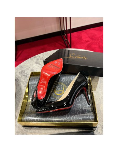 Cheap Reps Christian Louboutin Kate Pumps 85mm in Black Patent Leather