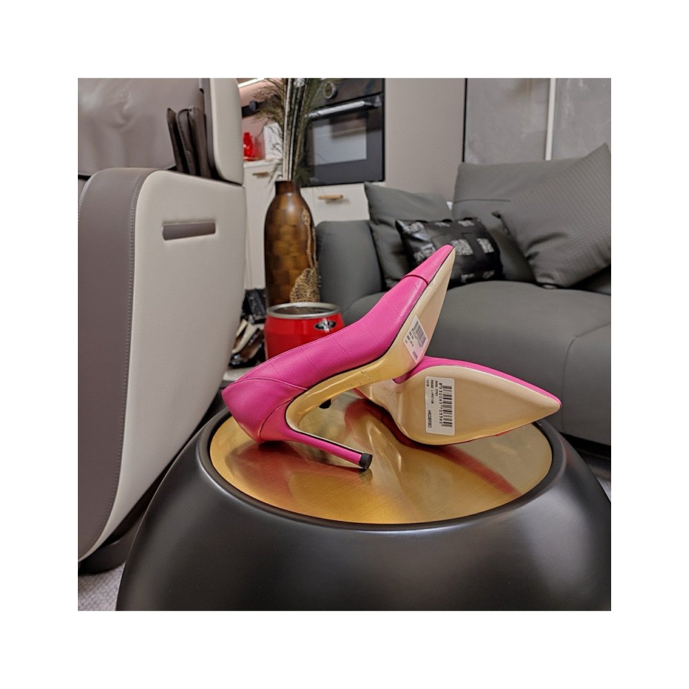 Cheap Reps Jimmy Choo Cass 95mm Pumps in Pink Croc-Embossed Leather