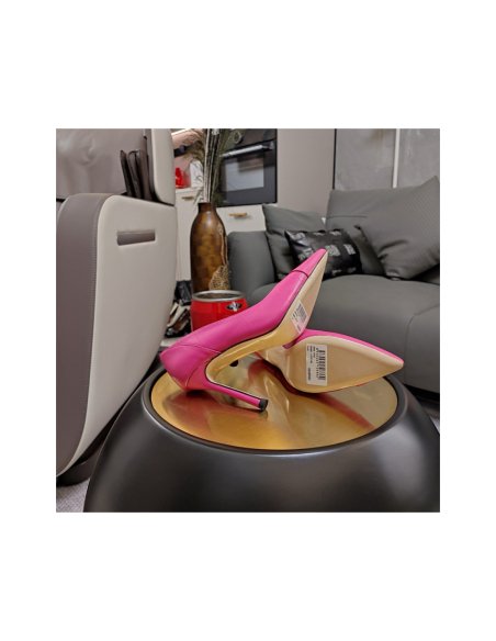 Cheap Reps Jimmy Choo Cass 95mm Pumps in Pink Croc-Embossed Leather