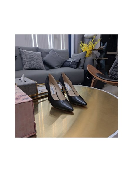 Cheap Reps Jimmy Choo Cass 95mm Pumps in Black Croc-Embossed Leather