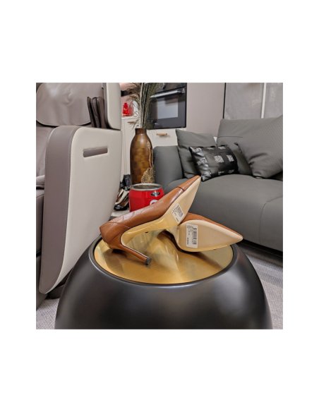 Cheap Reps Jimmy Choo Cass 95mm Pumps in Brown Croc-Embossed Leather