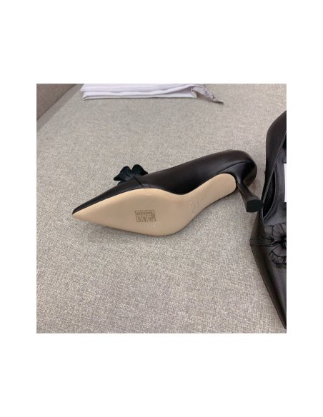 Cheap Reps Jimmy Choo Rosalia Flowers 65mm Pumps in Black Leather