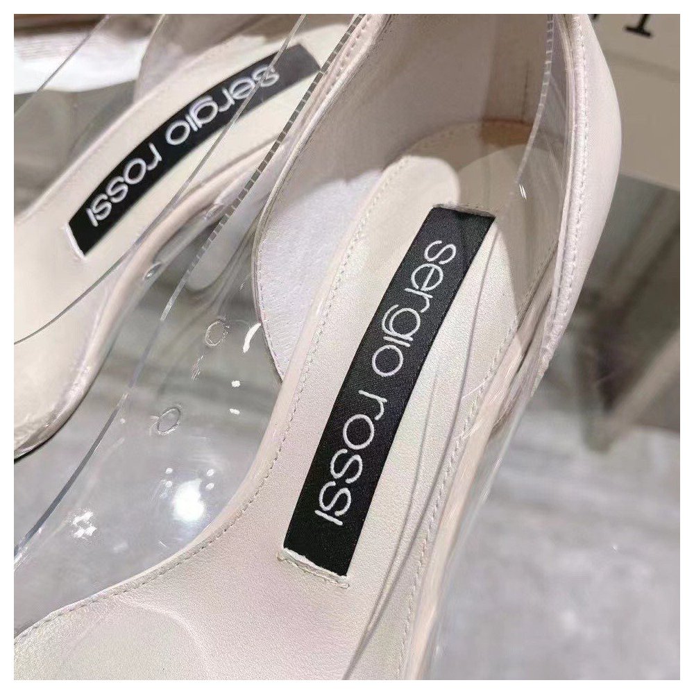 Cheap Reps Sergio Rossi SR1 Pumps 75mm In White PVC
