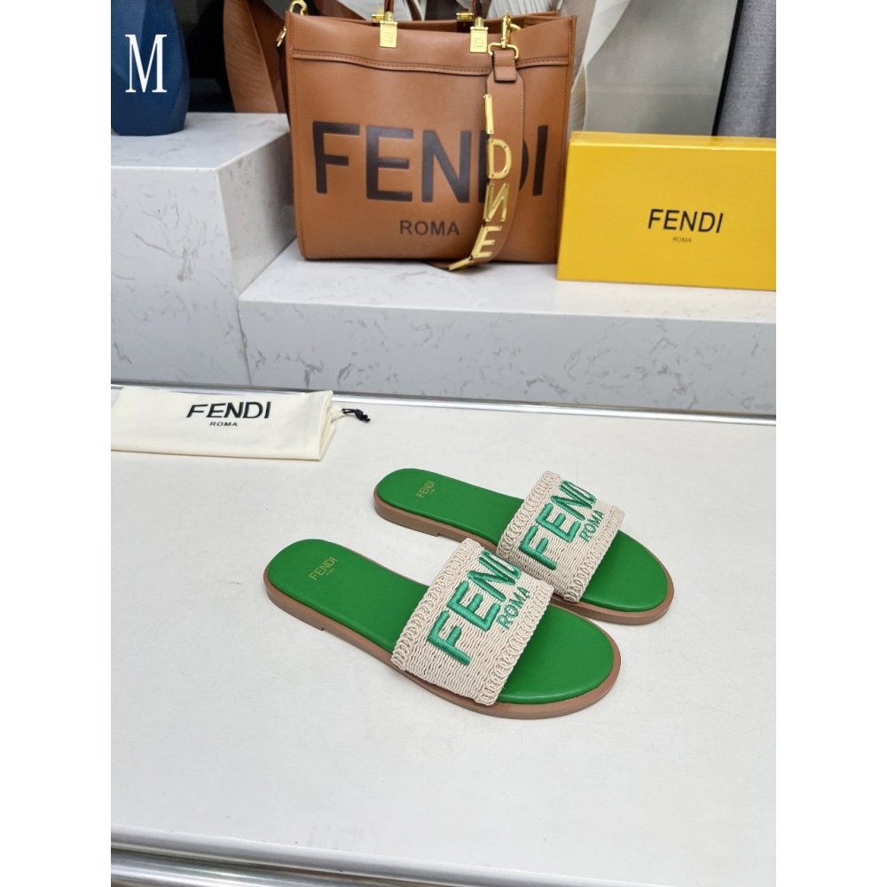 Fendi Slippers 029,Fendi Slippers,Slides Slippers,More Brands