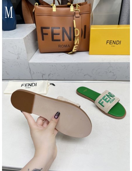 Fendi Slippers 029,Fendi Slippers,Slides Slippers,More Brands