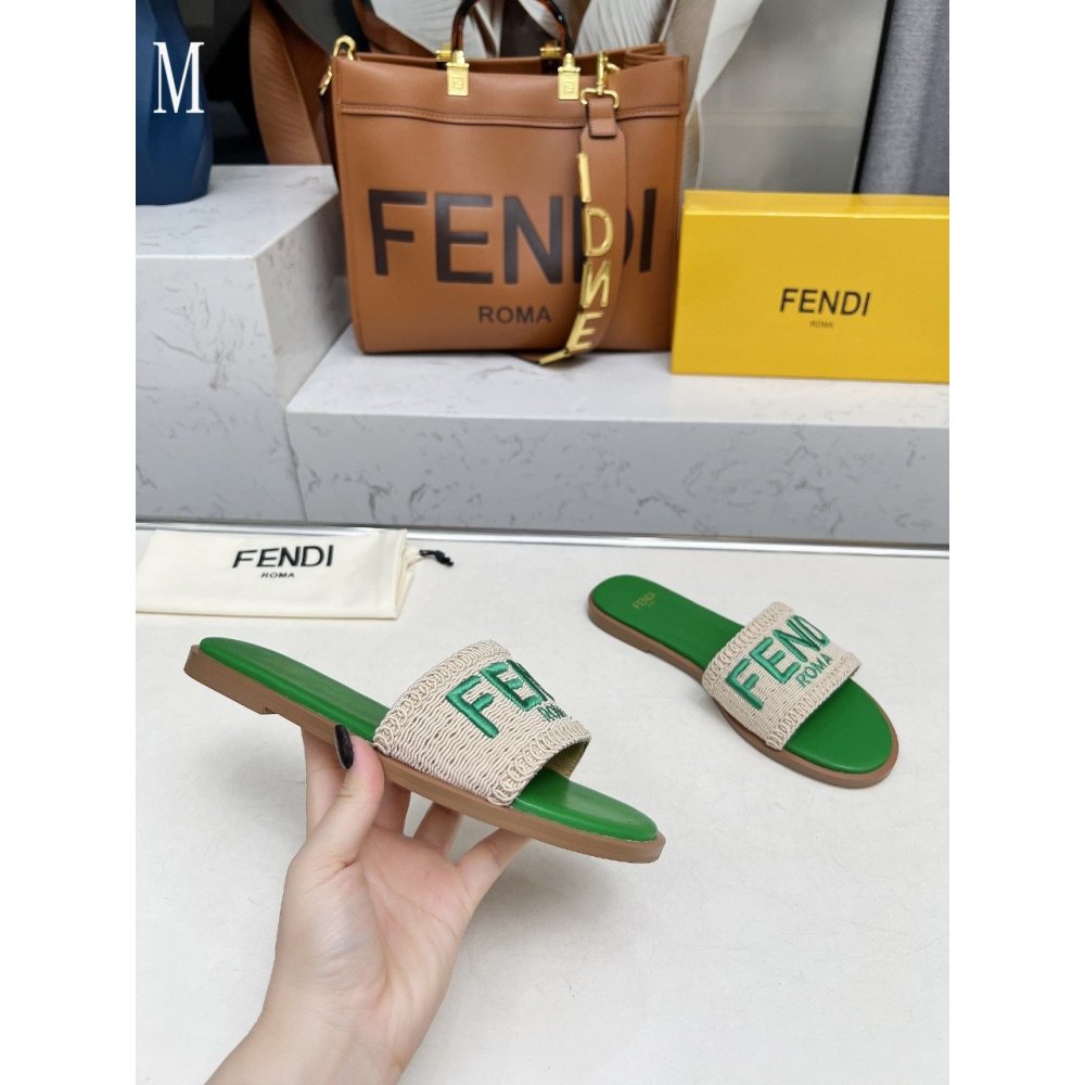 Fendi Slippers 029,Fendi Slippers,Slides Slippers,More Brands