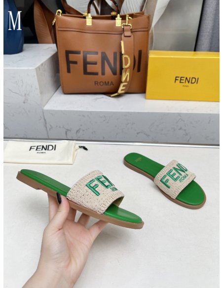 Fendi Slippers 029,Fendi Slippers,Slides Slippers,More Brands
