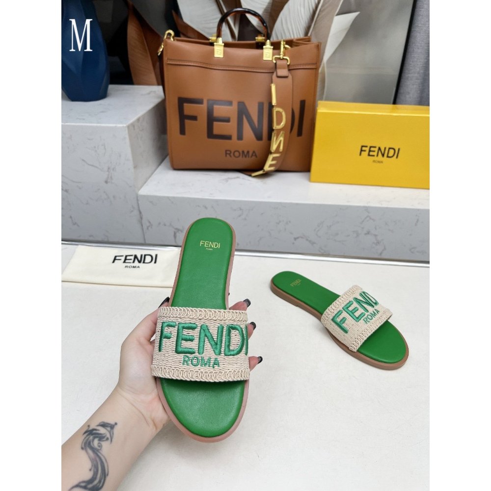 Fendi Slippers 029,Fendi Slippers,Slides Slippers,More Brands