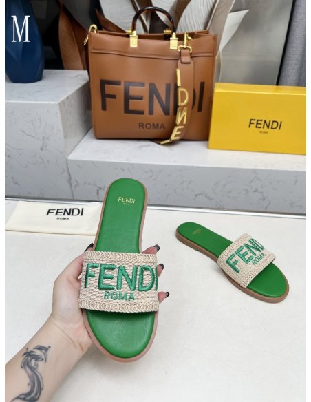 Fendi Slippers 029,Fendi Slippers,Slides Slippers,More Brands