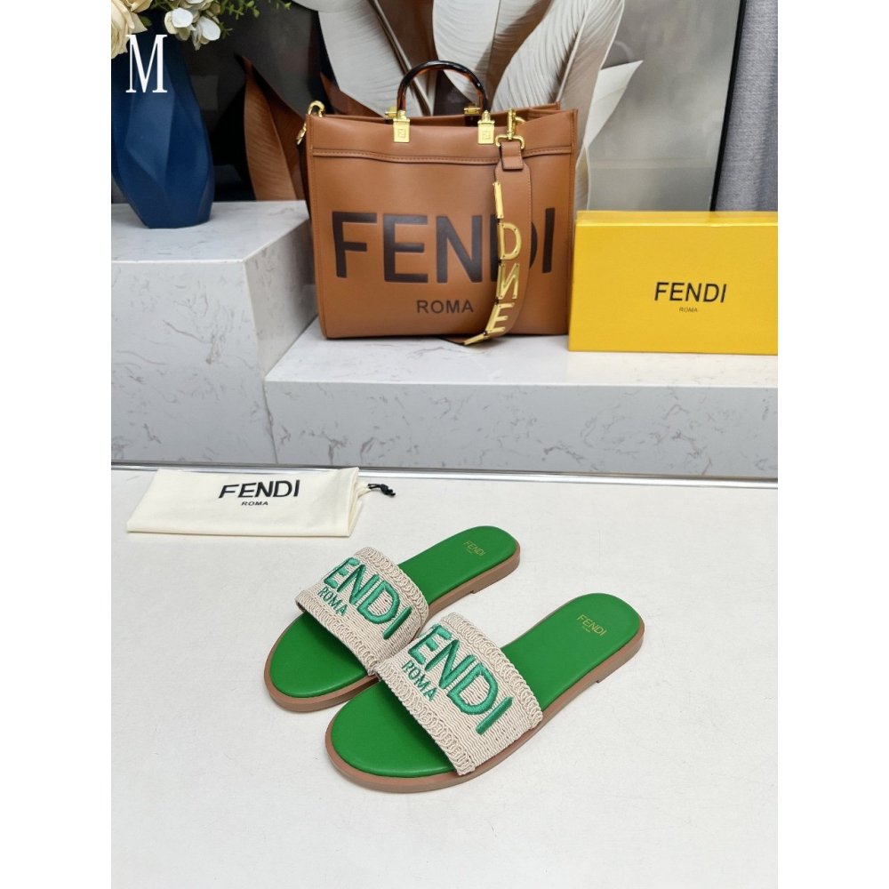 Fendi Slippers 029,Fendi Slippers,Slides Slippers,More Brands