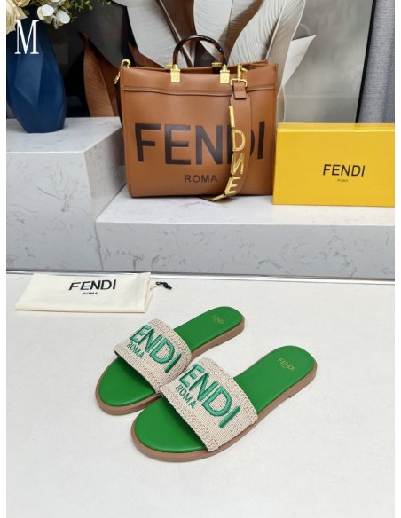 Fendi Slippers 029,Fendi Slippers,Slides Slippers,More Brands