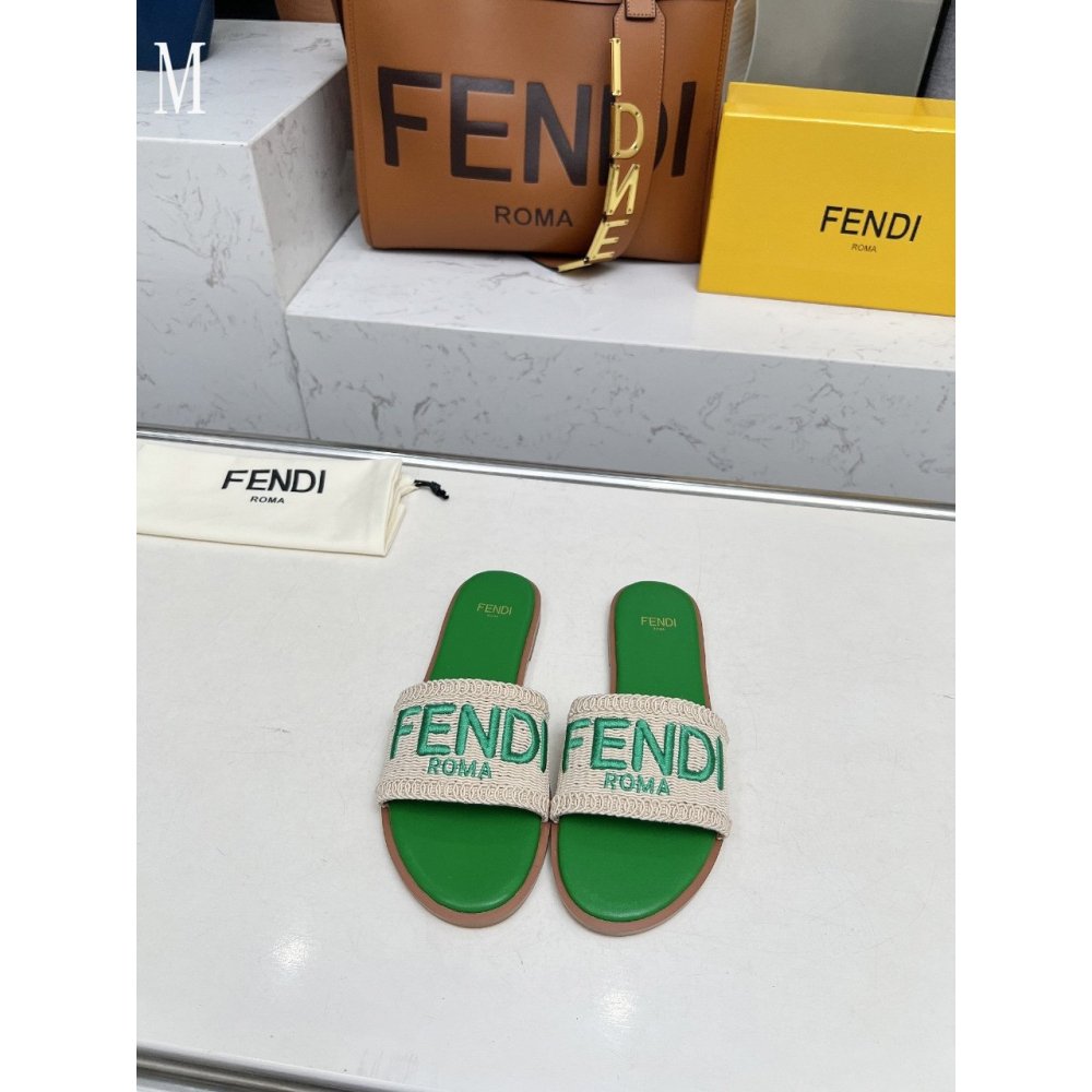 Fendi Slippers 029,Fendi Slippers,Slides Slippers,More Brands