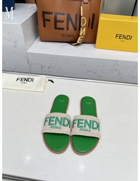 Fendi Slippers 029,Fendi Slippers,Slides Slippers,More Brands