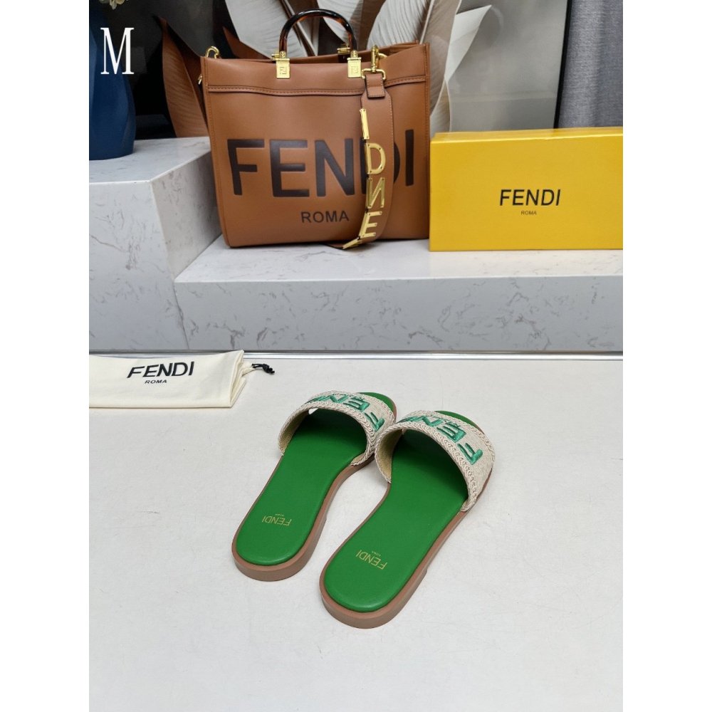 Fendi Slippers 029,Fendi Slippers,Slides Slippers,More Brands