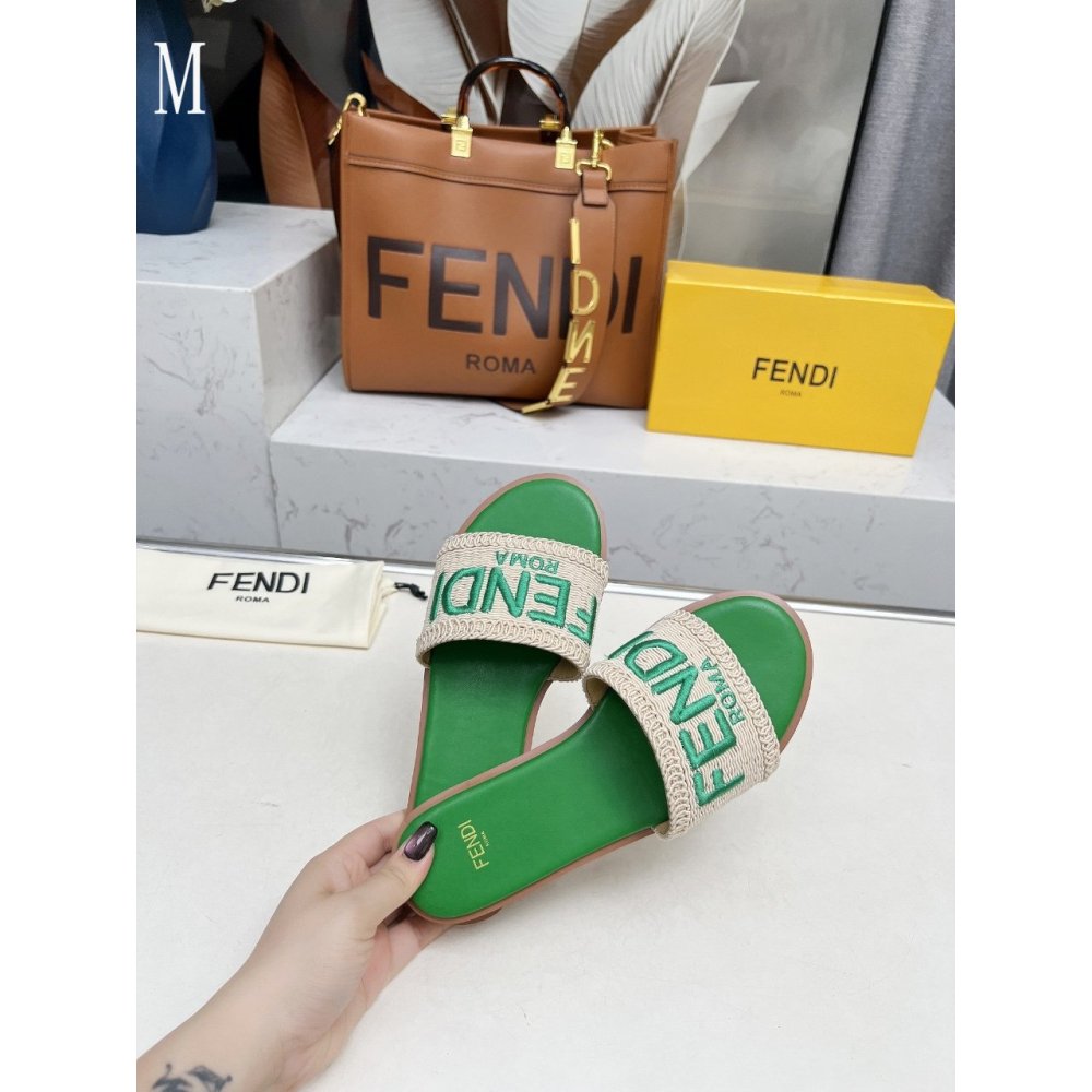 Fendi Slippers 029,Fendi Slippers,Slides Slippers,More Brands
